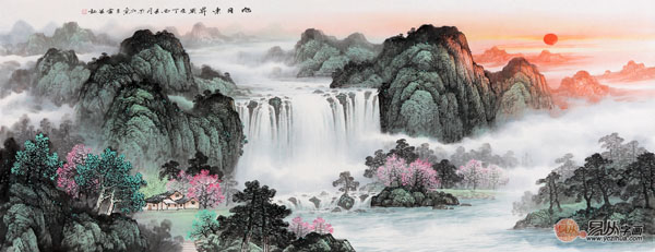 旭日东升字画篇