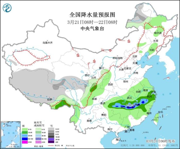 冷空气给北方地区带来大风降温沙尘天气