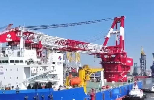 “大力水手”+“深海巨人” 我国再添海上风电安装利器